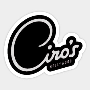 Ciro's Nightclub Hollywood Vintage Sticker